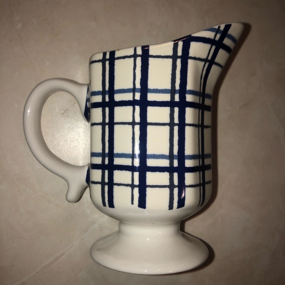 Vintage Plaid Pitcher